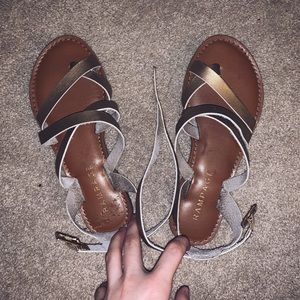 Gold sandals